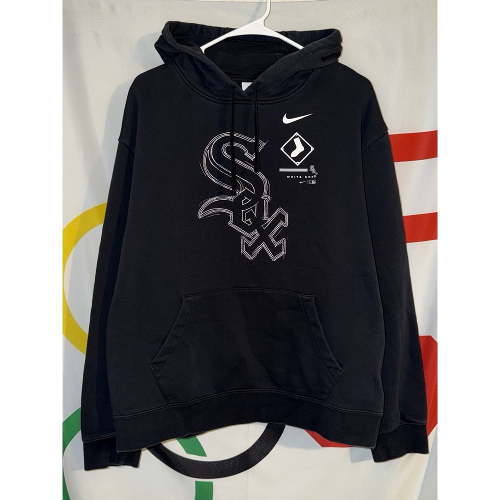 Nike Chicago White Sox Hoodie Womens XL Black MLB Baseball